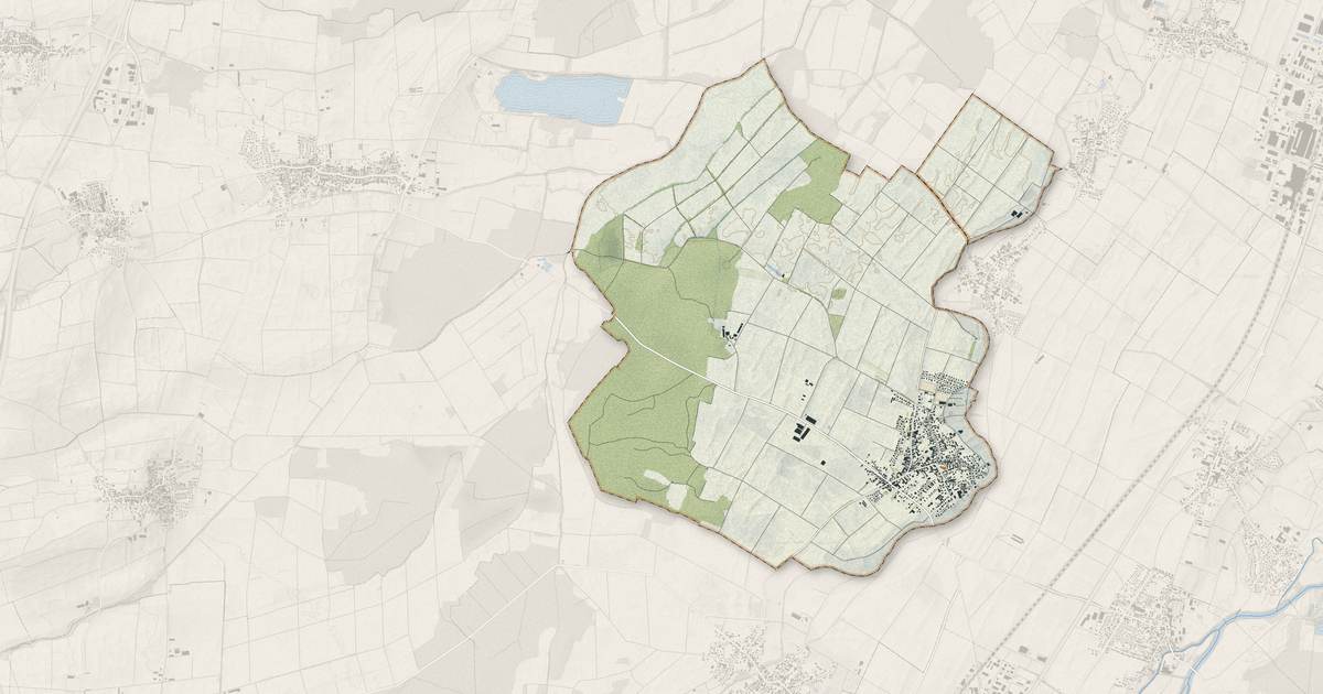 Portrait cartographique de Westhouse : relief, eau, forêts, bâti et voies, calculés à partir des données de l'IGN
