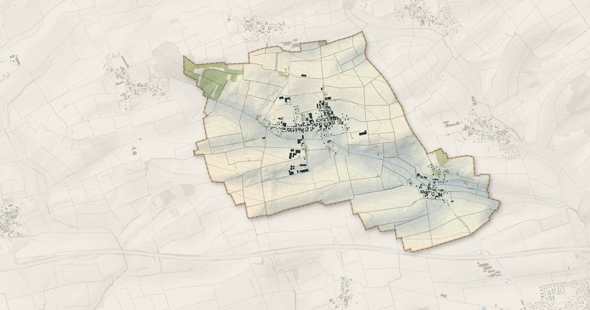 Portrait cartographique de Wickersheim-Wilshausen : relief, eau, forêts, bâti et voies, calculés à partir des données de l'IGN