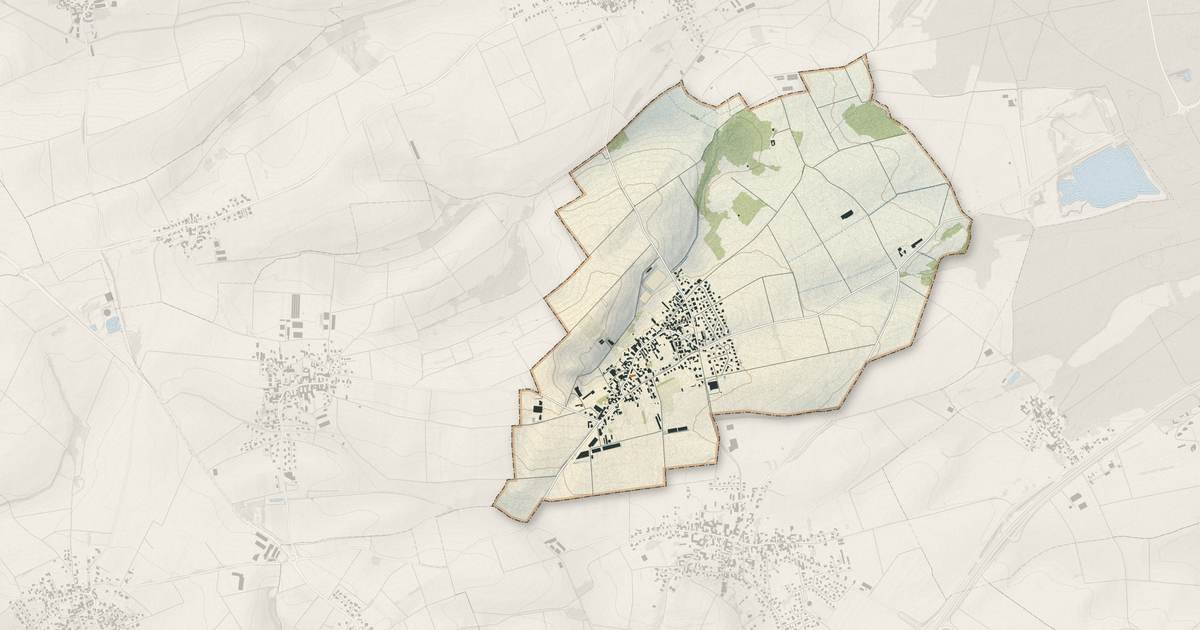Portrait cartographique de Wintershouse : relief, eau, forêts, bâti et voies, calculés à partir des données de l'IGN