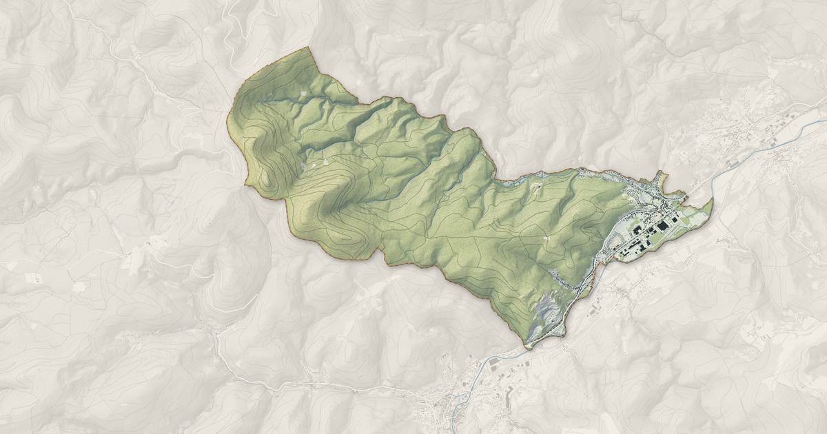 Portrait cartographique de Wisches : relief, eau, forêts, bâti et voies, calculés à partir des données de l'IGN