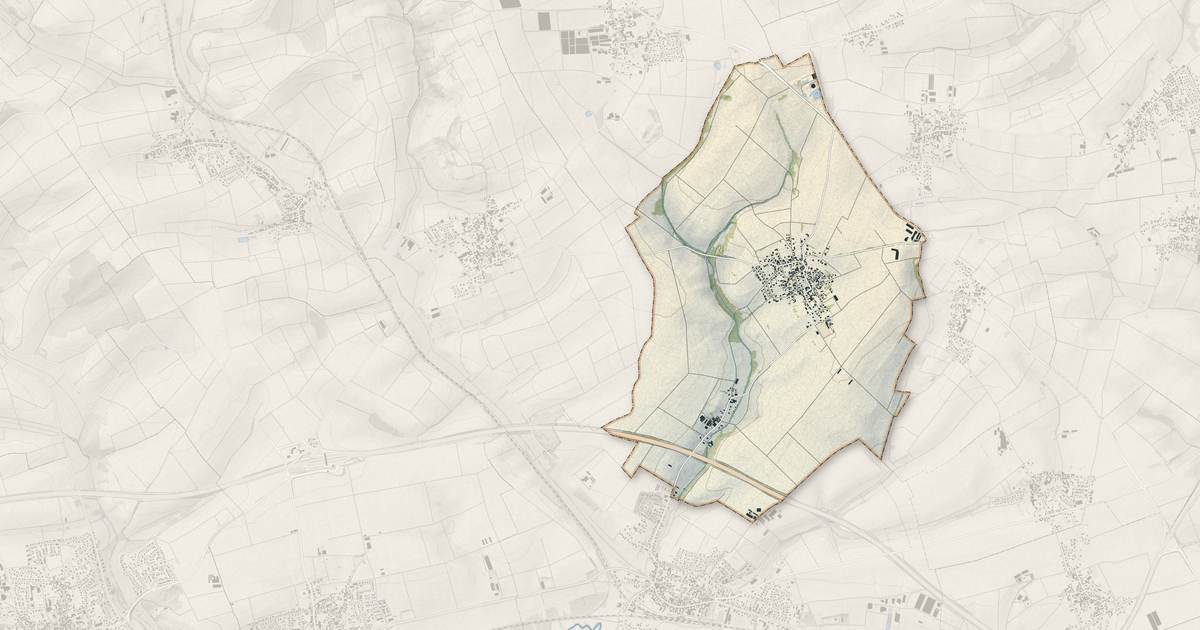 Portrait cartographique de Wittersheim : relief, eau, forêts, bâti et voies, calculés à partir des données de l'IGN