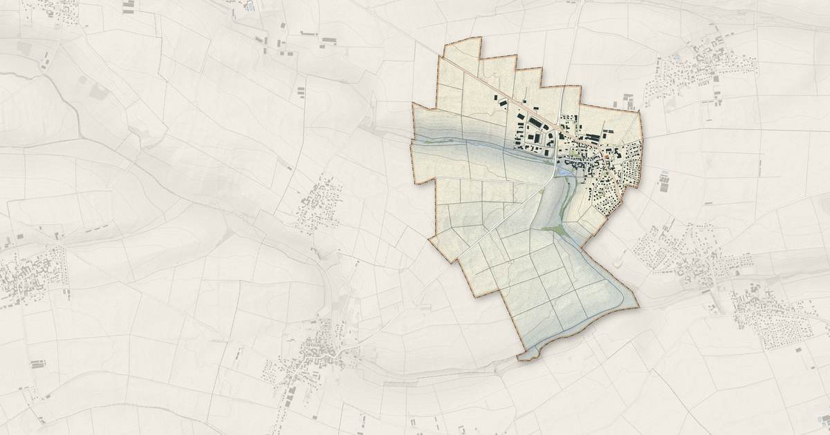 Portrait cartographique de Wiwersheim : relief, eau, forêts, bâti et voies, calculés à partir des données de l'IGN