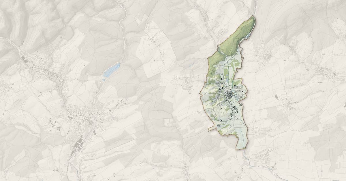 Portrait cartographique de Wœrth : relief, eau, forêts, bâti et voies, calculés à partir des données de l'IGN