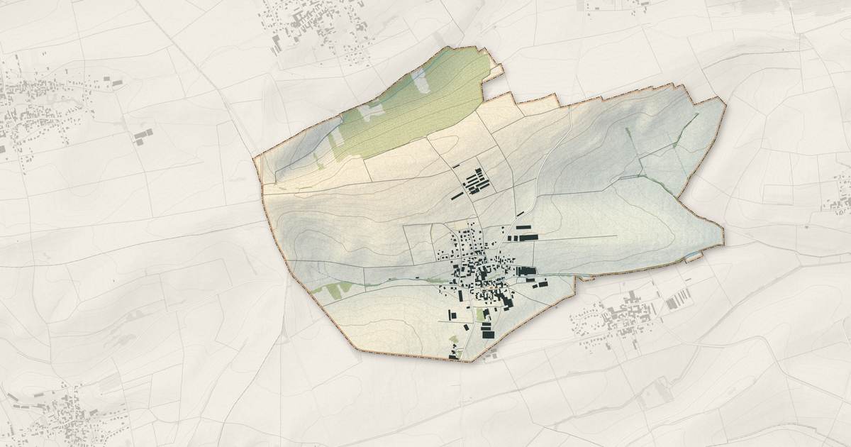 Portrait cartographique de Wolschheim : relief, eau, forêts, bâti et voies, calculés à partir des données de l'IGN