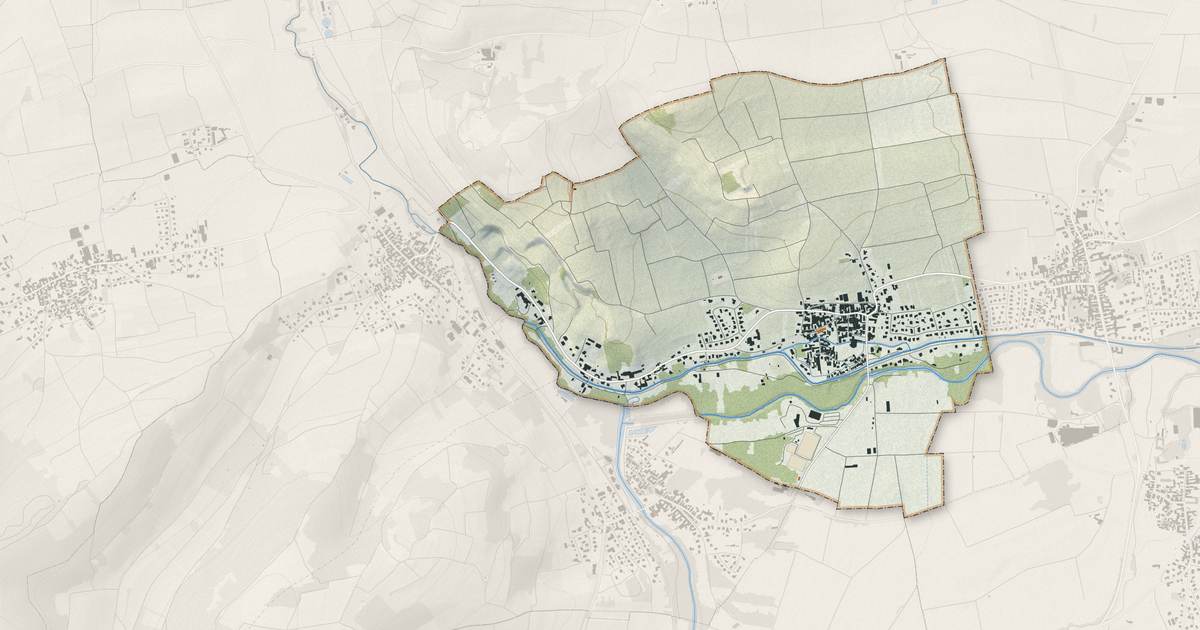 Portrait cartographique de Wolxheim : relief, eau, forêts, bâti et voies, calculés à partir des données de l'IGN