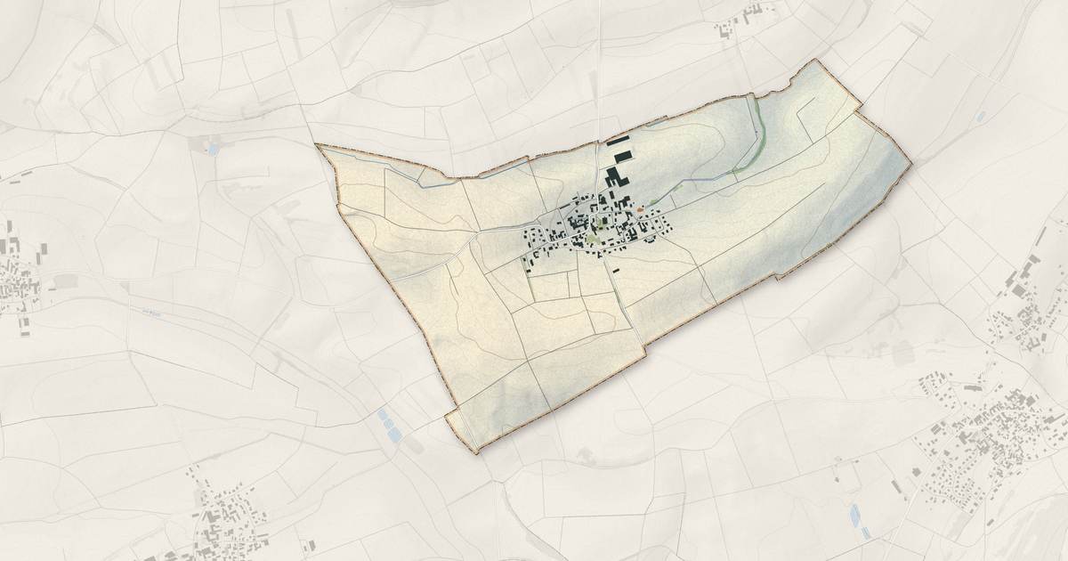 Portrait cartographique de Zehnacker : relief, eau, forêts, bâti et voies, calculés à partir des données de l'IGN