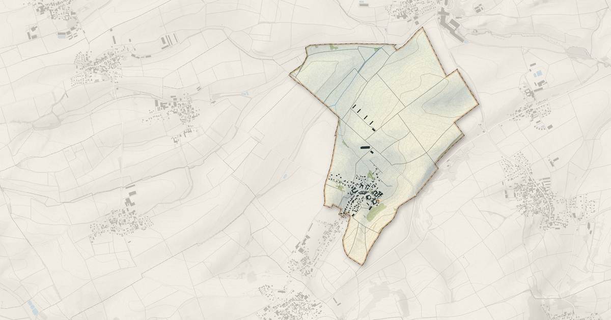 Portrait cartographique de Zeinheim : relief, eau, forêts, bâti et voies, calculés à partir des données de l'IGN