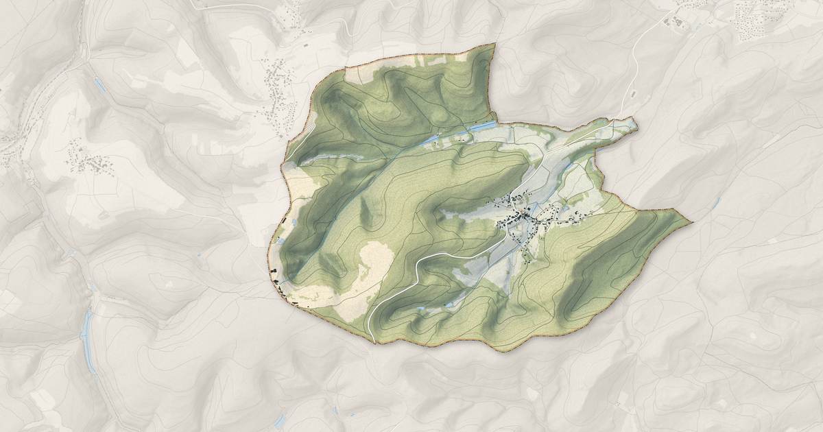 Portrait cartographique de Zittersheim : relief, eau, forêts, bâti et voies, calculés à partir des données de l'IGN