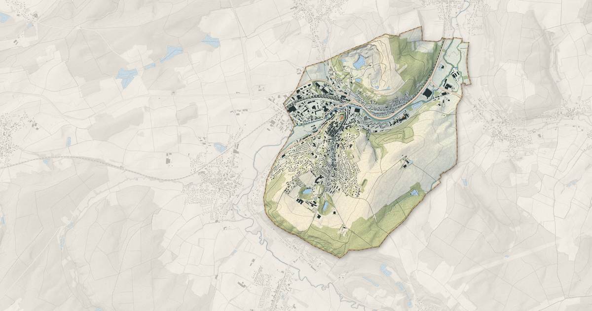 Portrait cartographique de Altkirch : relief, eau, forêts, bâti et voies, calculés à partir des données de l'IGN