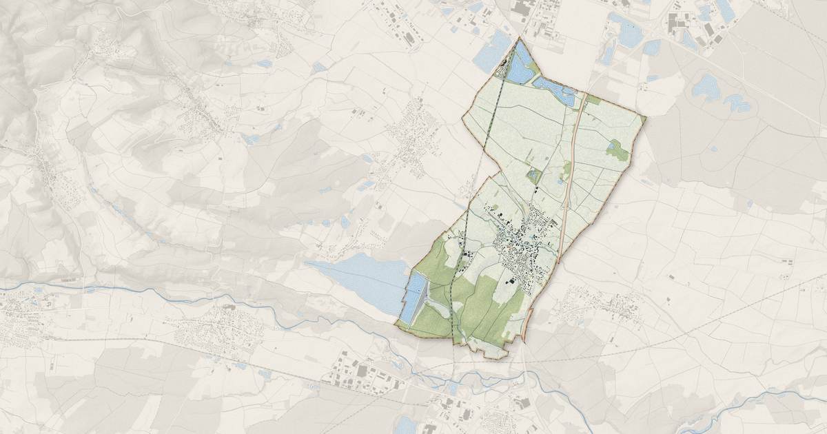 Portrait cartographique de Aspach-le-Bas : relief, eau, forêts, bâti et voies, calculés à partir des données de l'IGN