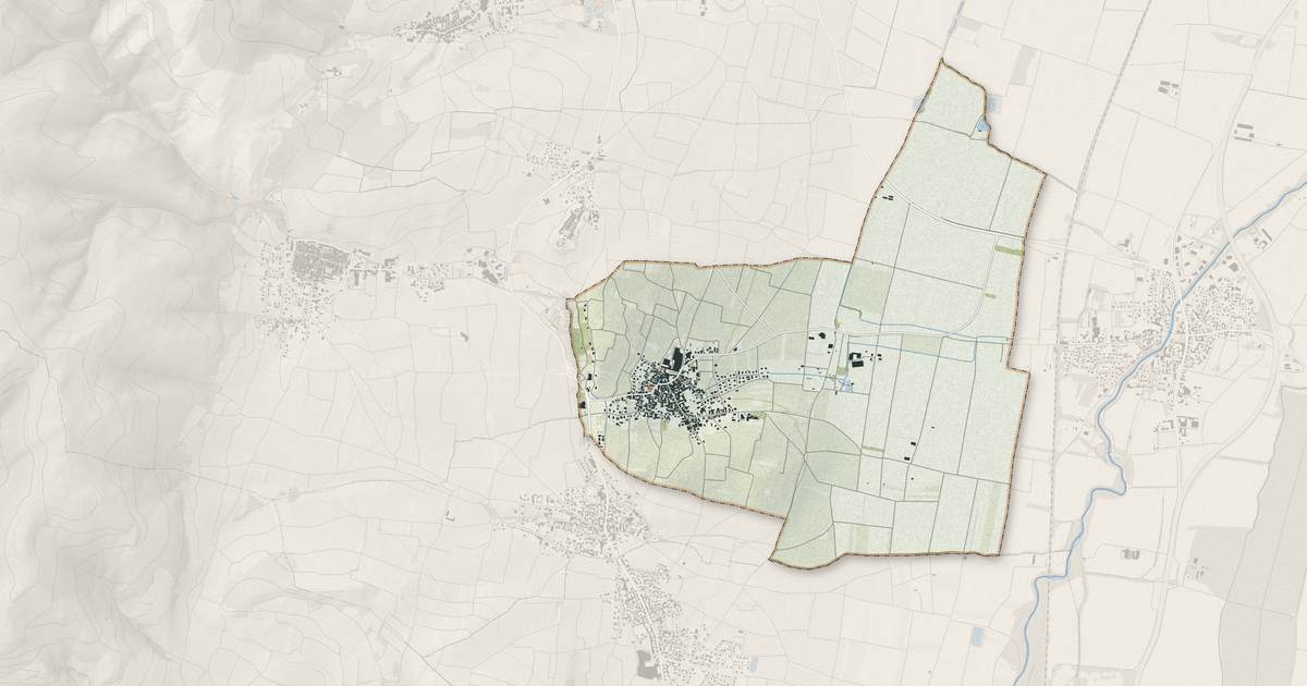 Portrait cartographique de Beblenheim : relief, eau, forêts, bâti et voies, calculés à partir des données de l'IGN