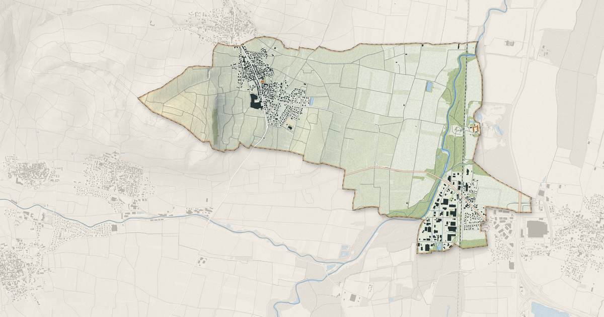 Portrait cartographique de Bennwihr : relief, eau, forêts, bâti et voies, calculés à partir des données de l'IGN