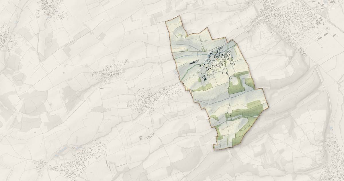 Portrait cartographique de Brinckheim : relief, eau, forêts, bâti et voies, calculés à partir des données de l'IGN