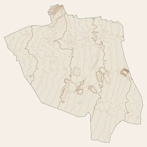 Cernay : courbes de niveau