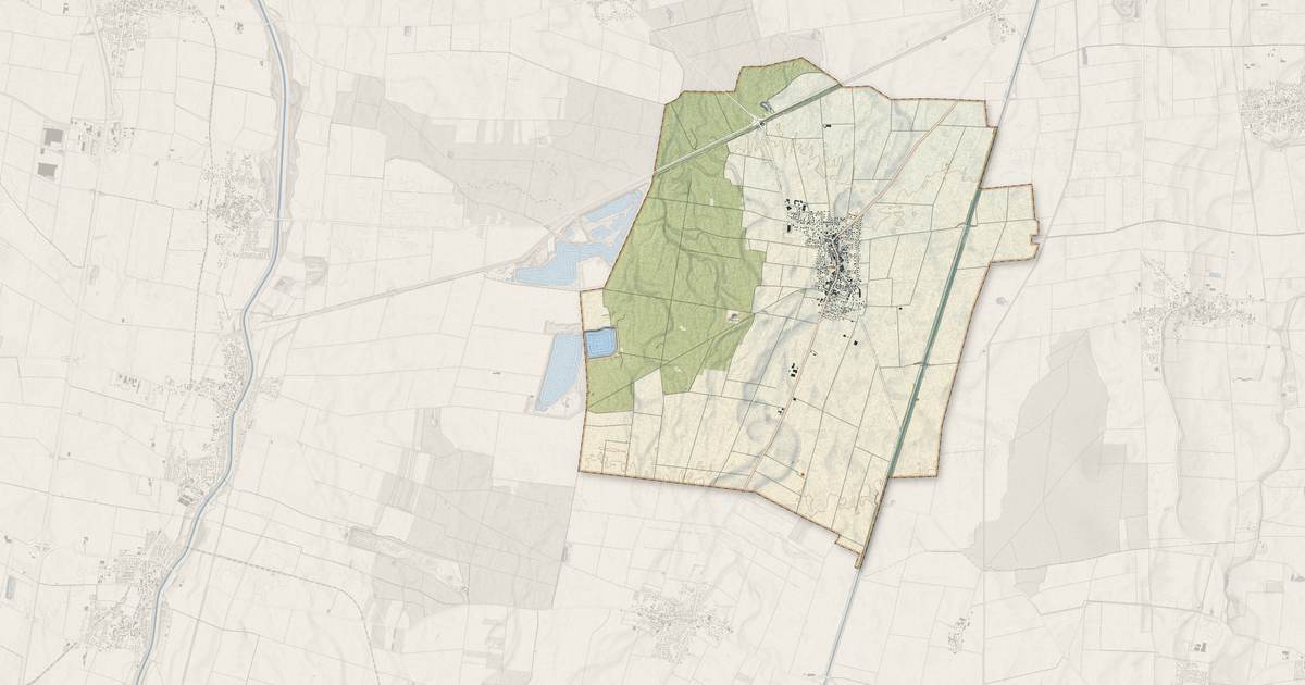 Portrait cartographique de Dessenheim : relief, eau, forêts, bâti et voies, calculés à partir des données de l'IGN