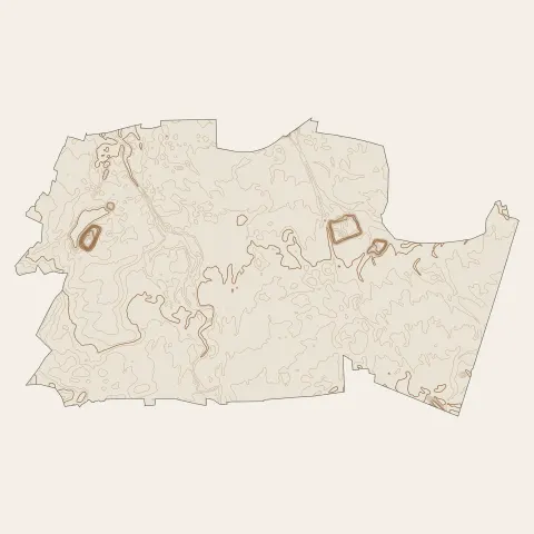 Ensisheim : courbes de niveau
