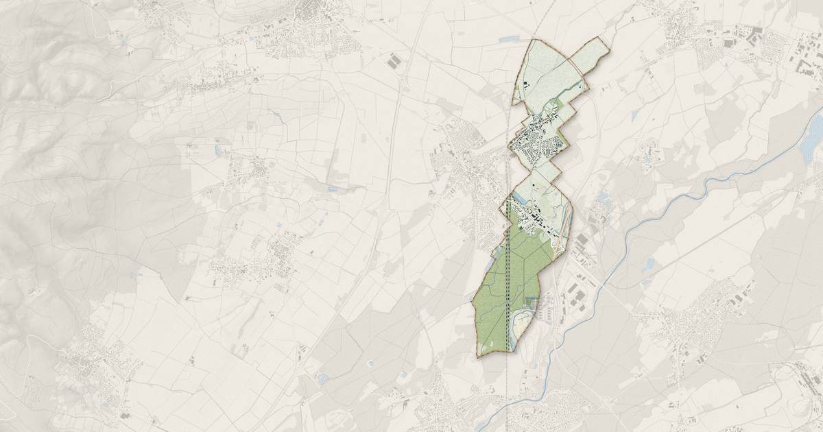 Portrait cartographique de Feldkirch : relief, eau, forêts, bâti et voies, calculés à partir des données de l'IGN