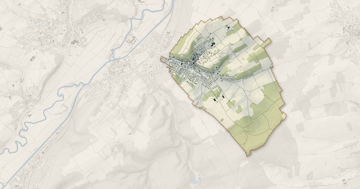 Portrait cartographique de Flaxlanden : relief, eau, forêts, bâti et voies, calculés à partir des données de l'IGN