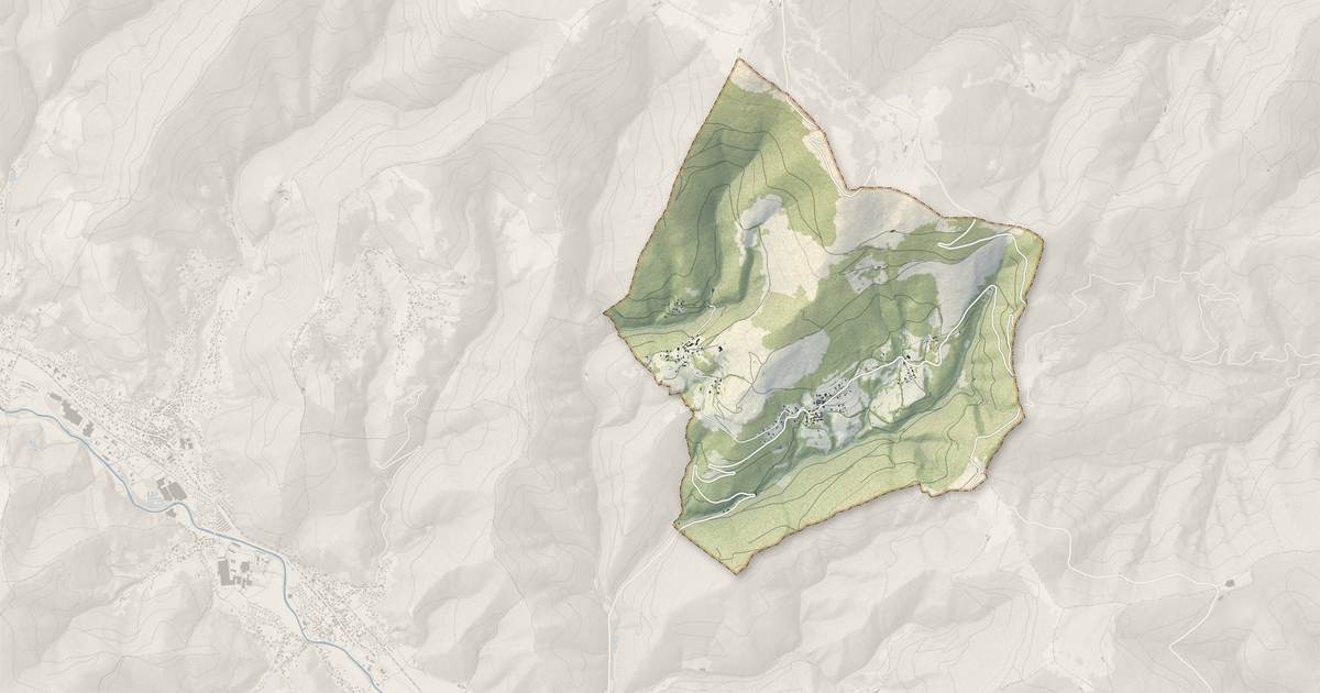 Portrait cartographique de Goldbach-Altenbach : relief, eau, forêts, bâti et voies, calculés à partir des données de l'IGN