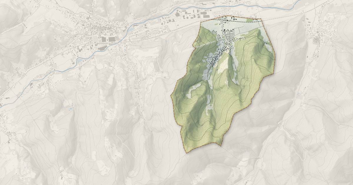 Portrait cartographique de Griesbach-au-Val : relief, eau, forêts, bâti et voies, calculés à partir des données de l'IGN