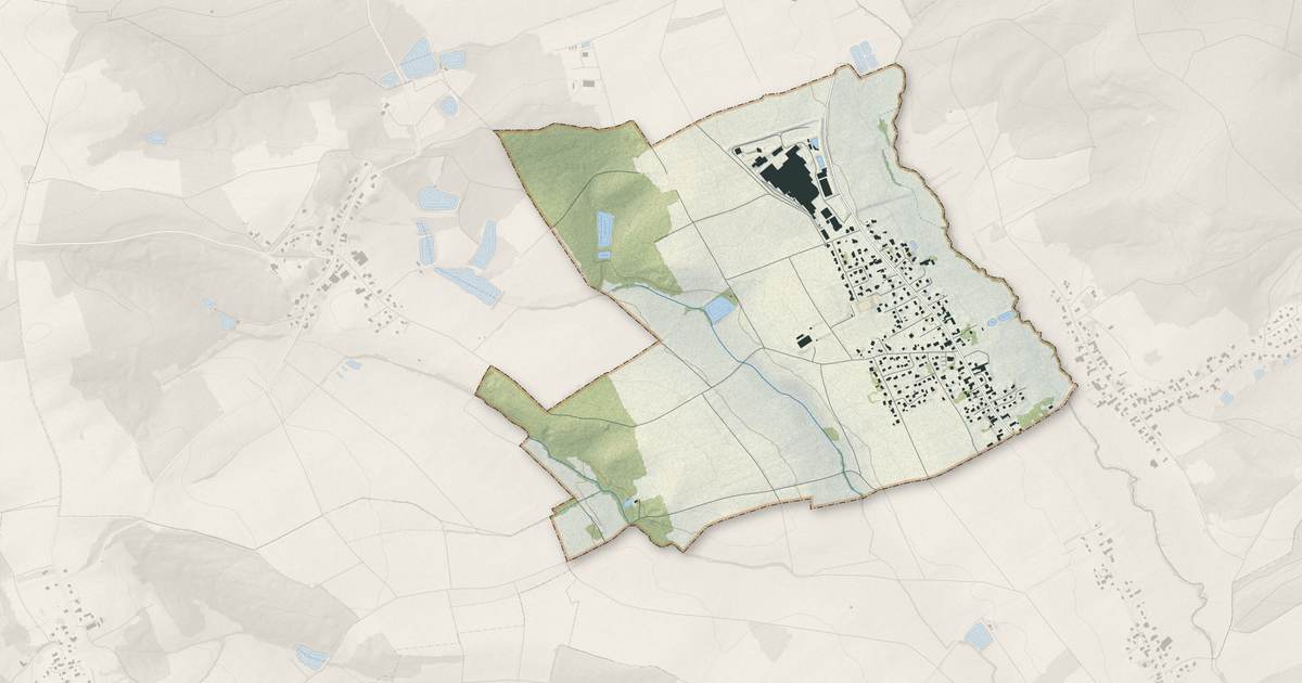 Portrait cartographique de Hecken : relief, eau, forêts, bâti et voies, calculés à partir des données de l'IGN