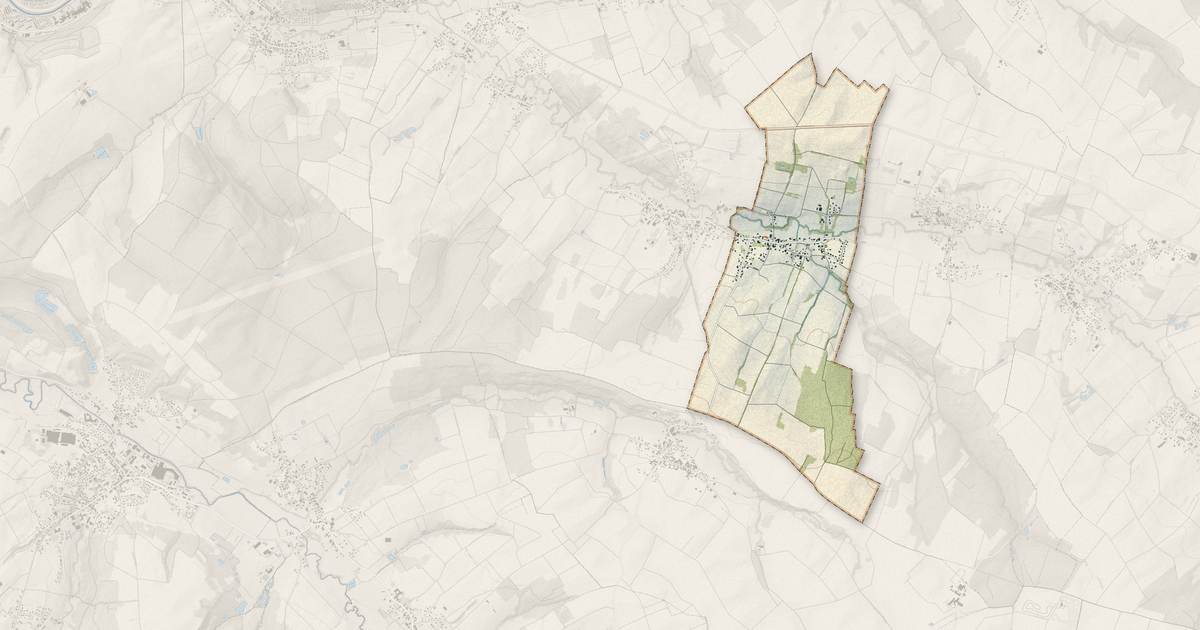 Portrait cartographique de Hundsbach : relief, eau, forêts, bâti et voies, calculés à partir des données de l'IGN