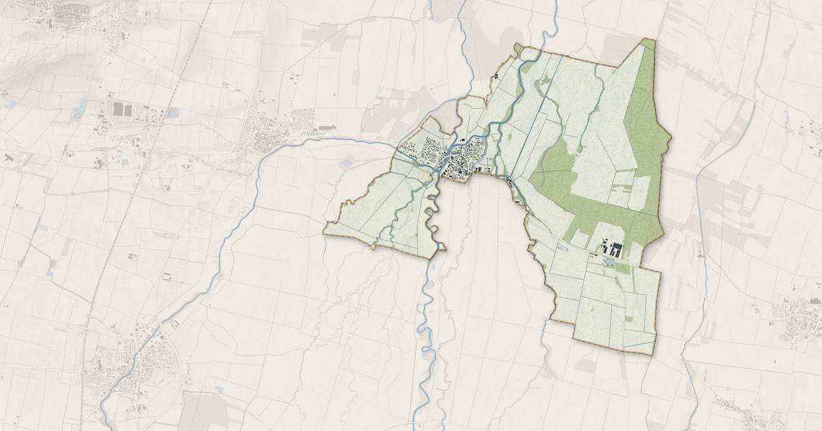 Portrait cartographique de Illhaeusern : relief, eau, forêts, bâti et voies, calculés à partir des données de l'IGN
