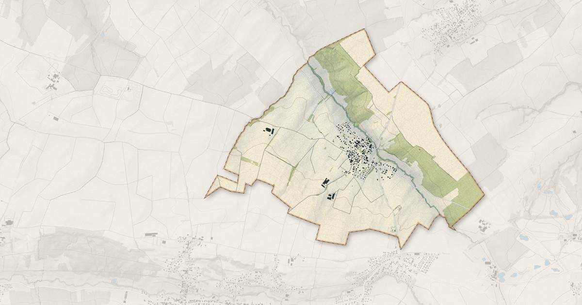 Portrait cartographique de Knœringue : relief, eau, forêts, bâti et voies, calculés à partir des données de l'IGN