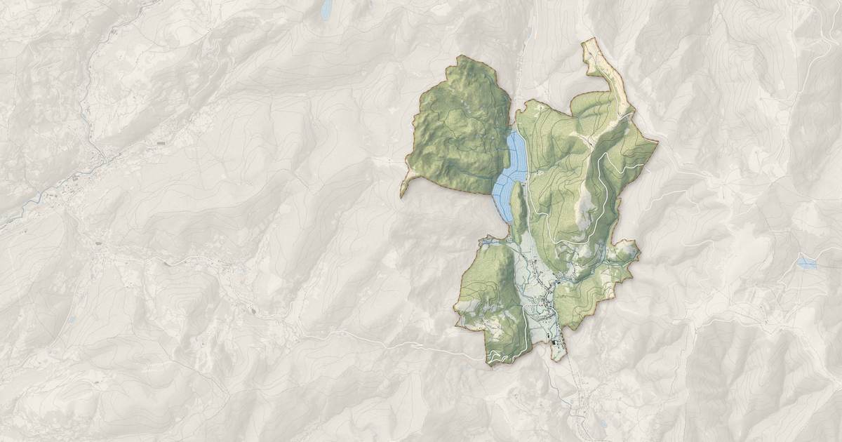 Portrait cartographique de Kruth : relief, eau, forêts, bâti et voies, calculés à partir des données de l'IGN