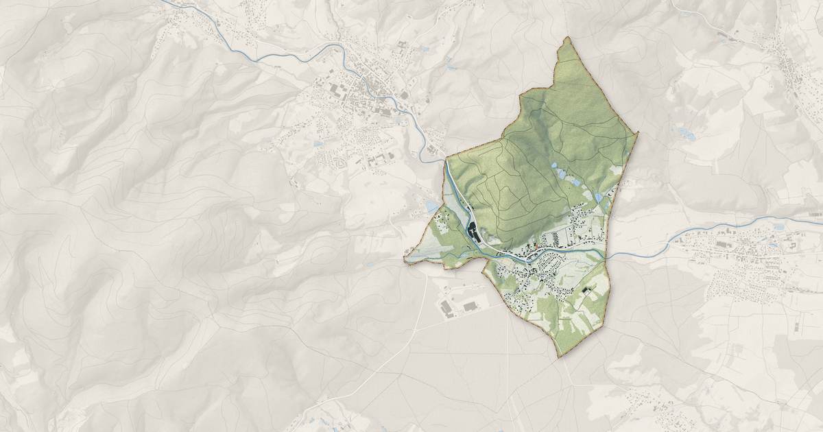 Portrait cartographique de Lauw : relief, eau, forêts, bâti et voies, calculés à partir des données de l'IGN