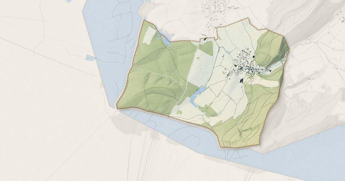 Portrait cartographique de Levoncourt : relief, eau, forêts, bâti et voies, calculés à partir des données de l'IGN