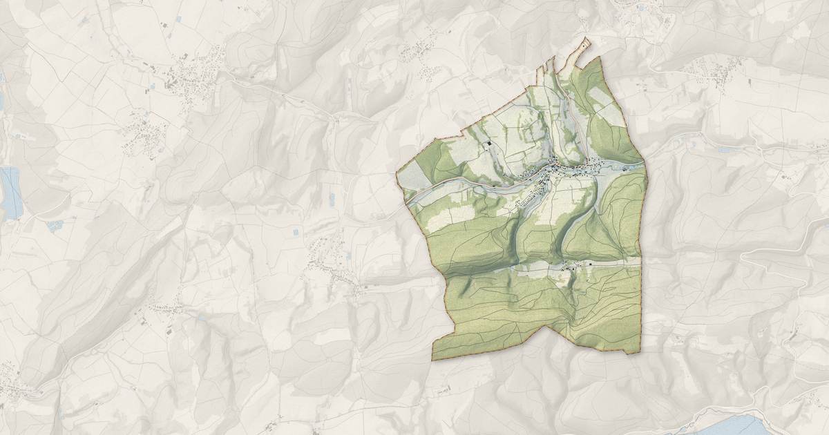 Portrait cartographique de Ligsdorf : relief, eau, forêts, bâti et voies, calculés à partir des données de l'IGN
