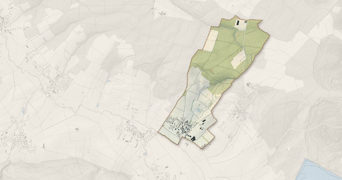Portrait cartographique de Linsdorf : relief, eau, forêts, bâti et voies, calculés à partir des données de l'IGN