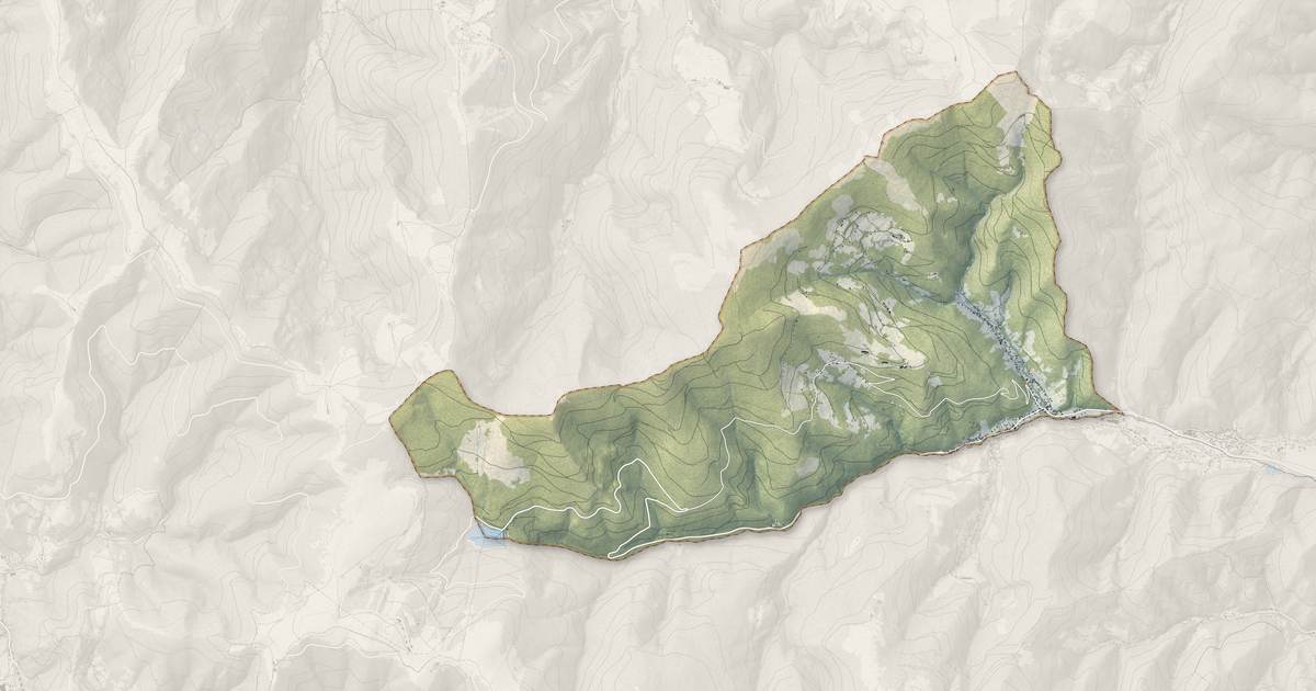 Portrait cartographique de Linthal : relief, eau, forêts, bâti et voies, calculés à partir des données de l'IGN