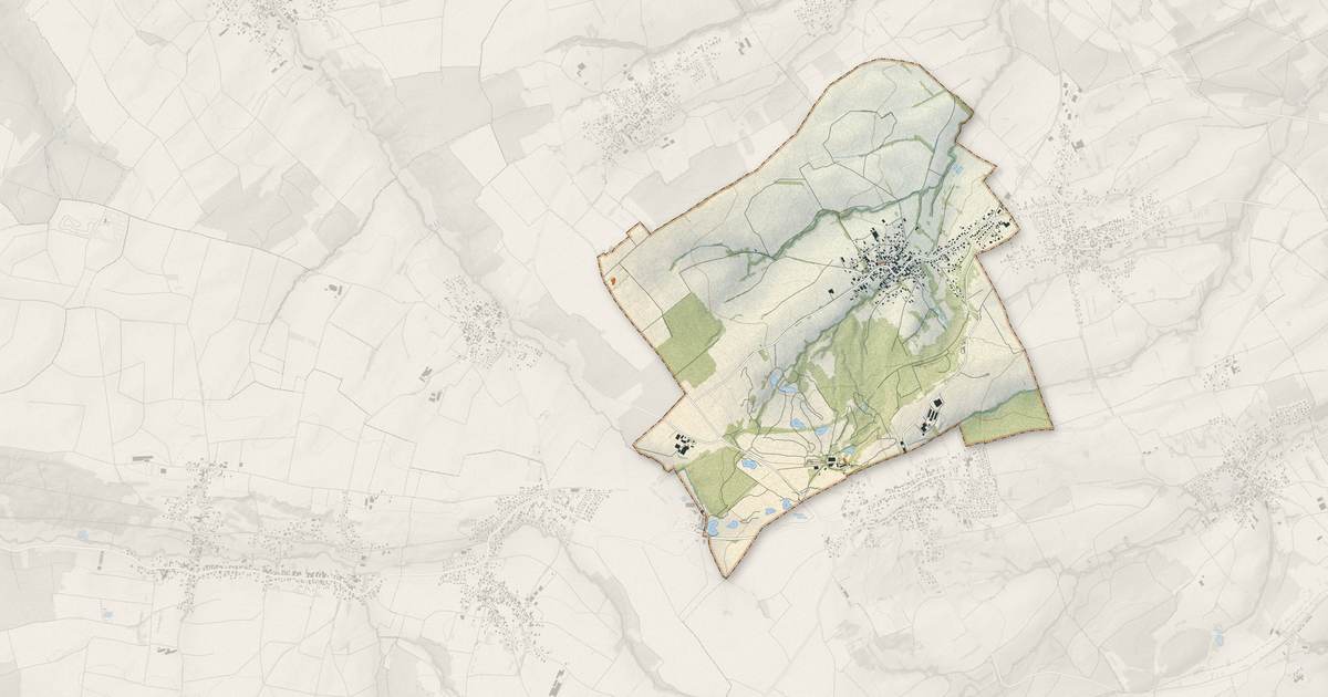 Portrait cartographique de Michelbach-le-Haut : relief, eau, forêts, bâti et voies, calculés à partir des données de l'IGN