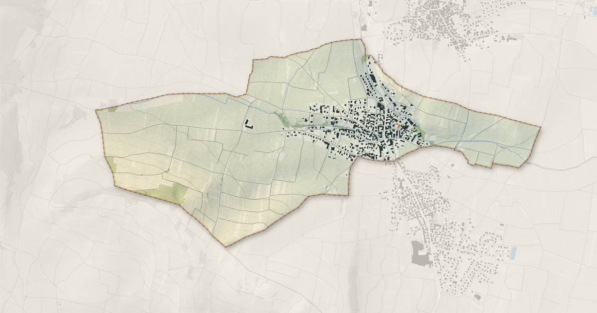 Portrait cartographique de Mittelwihr : relief, eau, forêts, bâti et voies, calculés à partir des données de l'IGN