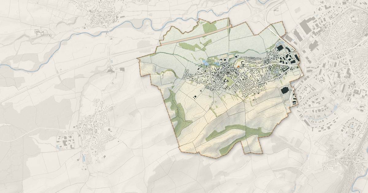 Portrait cartographique de Morschwiller-le-Bas : relief, eau, forêts, bâti et voies, calculés à partir des données de l'IGN
