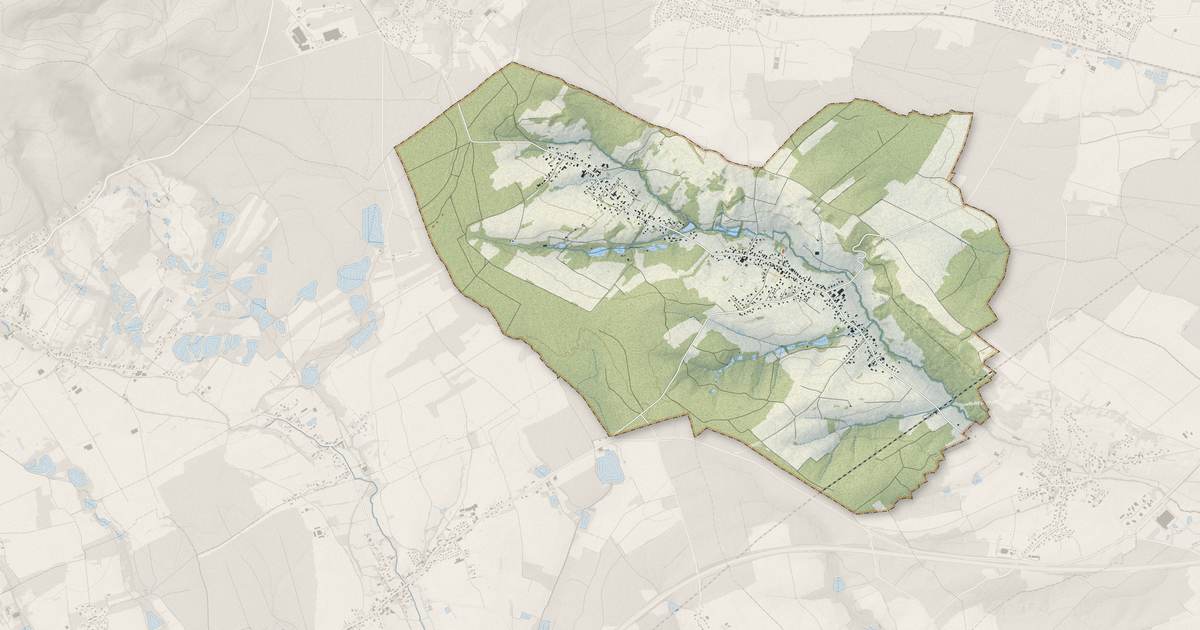 Portrait cartographique de Le Haut Soultzbach : relief, eau, forêts, bâti et voies, calculés à partir des données de l'IGN