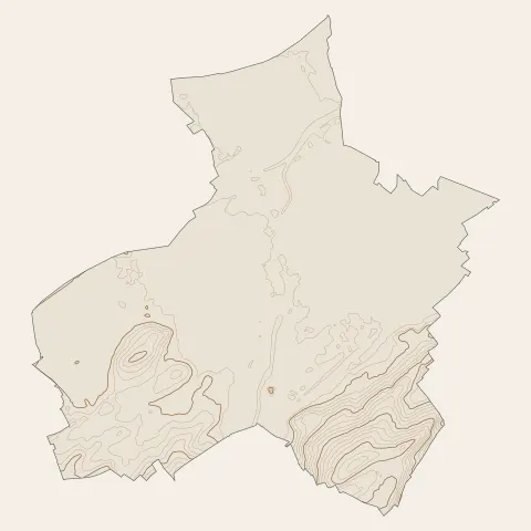 Mulhouse : courbes de niveau