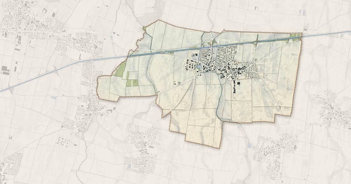 Portrait cartographique de Muntzenheim : relief, eau, forêts, bâti et voies, calculés à partir des données de l'IGN