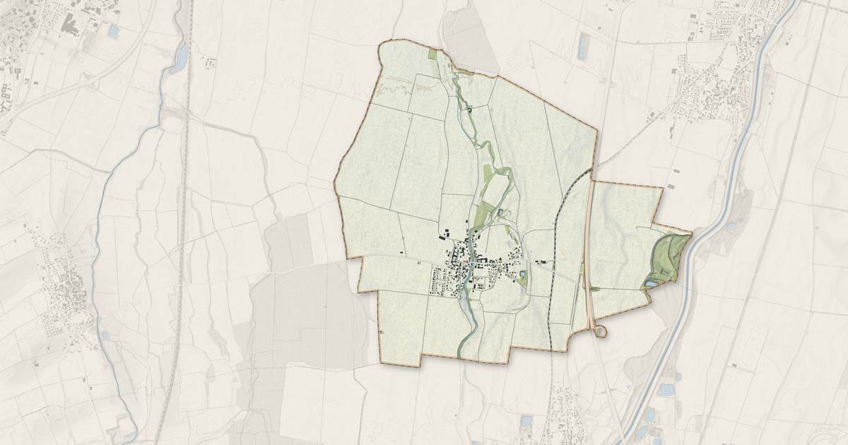 Portrait cartographique de Munwiller : relief, eau, forêts, bâti et voies, calculés à partir des données de l'IGN