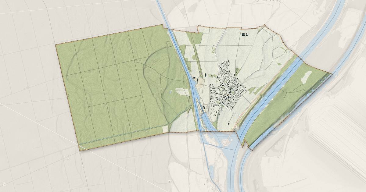 Portrait cartographique de Niffer : relief, eau, forêts, bâti et voies, calculés à partir des données de l'IGN