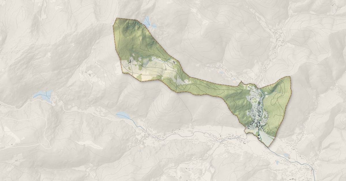 Portrait cartographique de Oberbruck : relief, eau, forêts, bâti et voies, calculés à partir des données de l'IGN