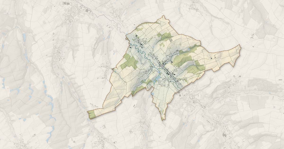 Portrait cartographique de Illtal : relief, eau, forêts, bâti et voies, calculés à partir des données de l'IGN