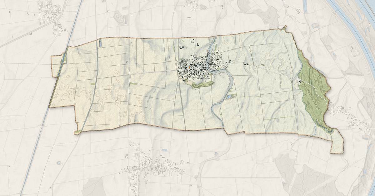 Portrait cartographique de Obersaasheim : relief, eau, forêts, bâti et voies, calculés à partir des données de l'IGN
