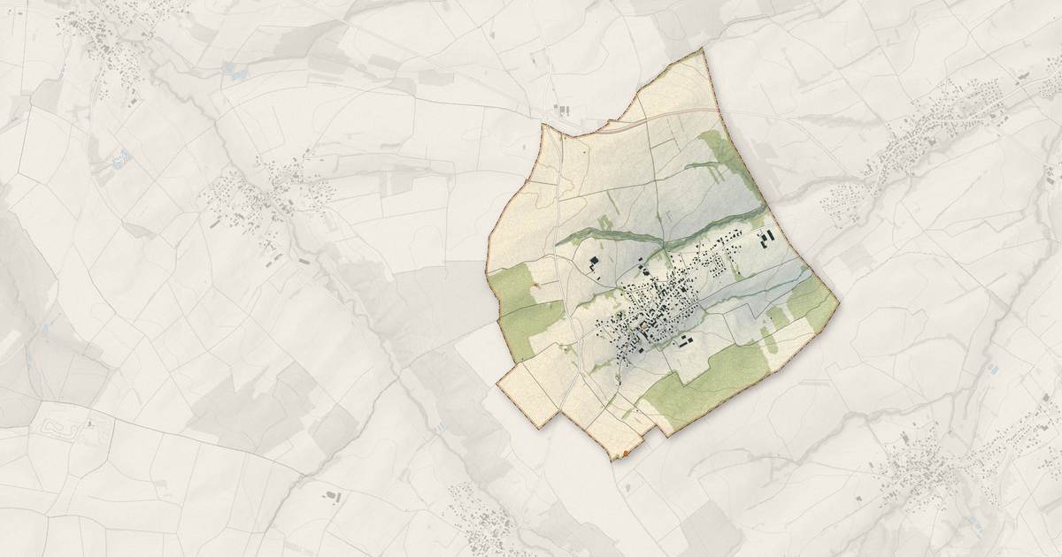 Portrait cartographique de Ranspach-le-Haut : relief, eau, forêts, bâti et voies, calculés à partir des données de l'IGN