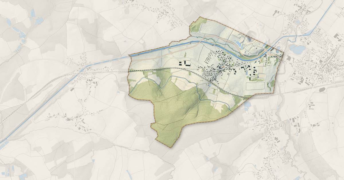Portrait cartographique de Retzwiller : relief, eau, forêts, bâti et voies, calculés à partir des données de l'IGN