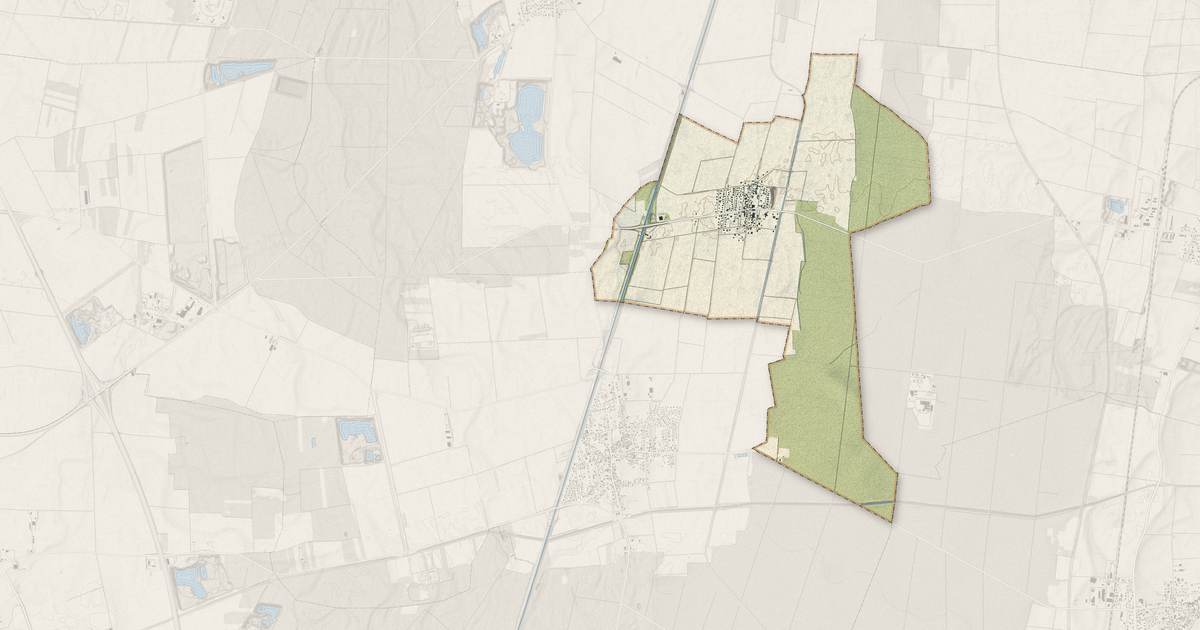 Portrait cartographique de Roggenhouse : relief, eau, forêts, bâti et voies, calculés à partir des données de l'IGN