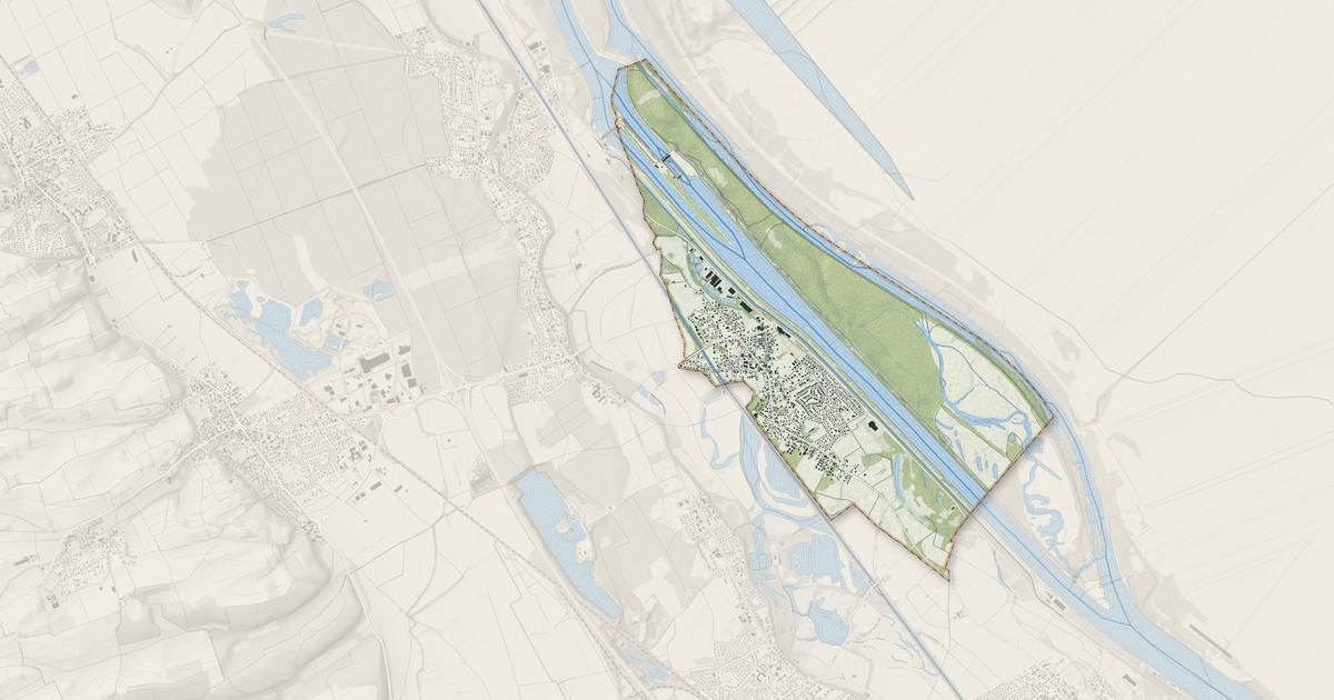 Portrait cartographique de Rosenau : relief, eau, forêts, bâti et voies, calculés à partir des données de l'IGN