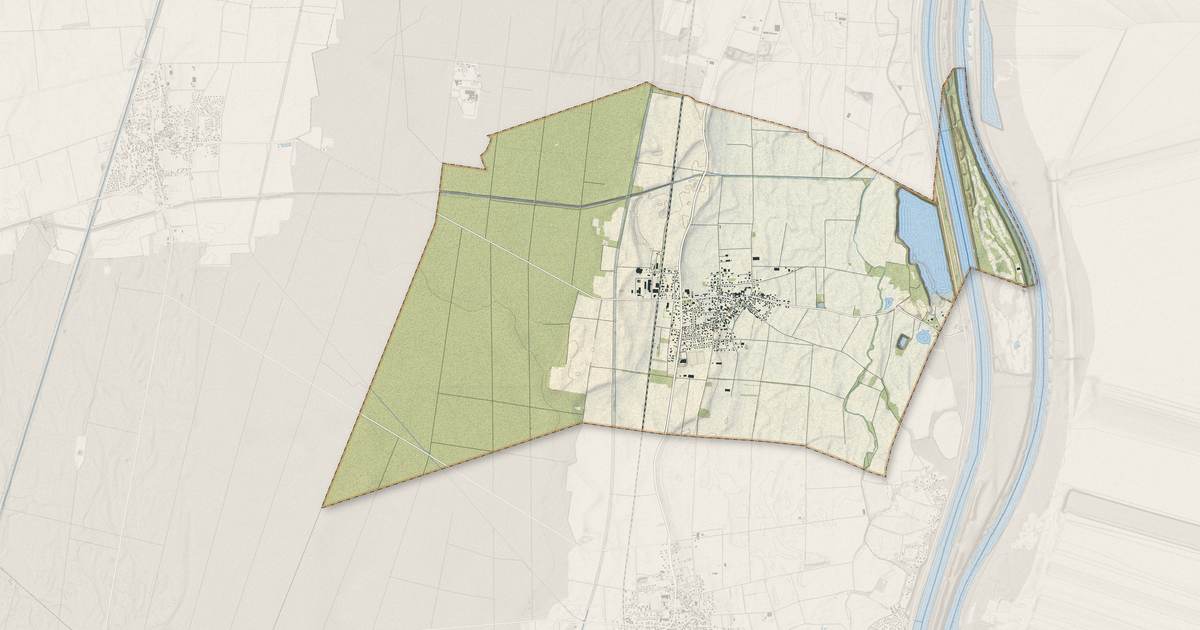Portrait cartographique de Rumersheim-le-Haut : relief, eau, forêts, bâti et voies, calculés à partir des données de l'IGN